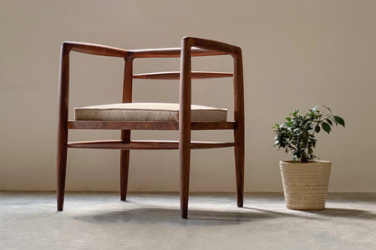 Zen Cushioned Chair - Rosewood