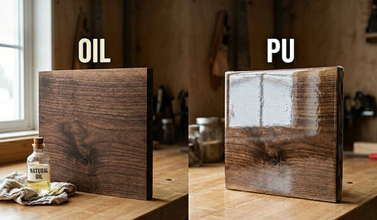 Oil vs PU — why we never put plastic on wood