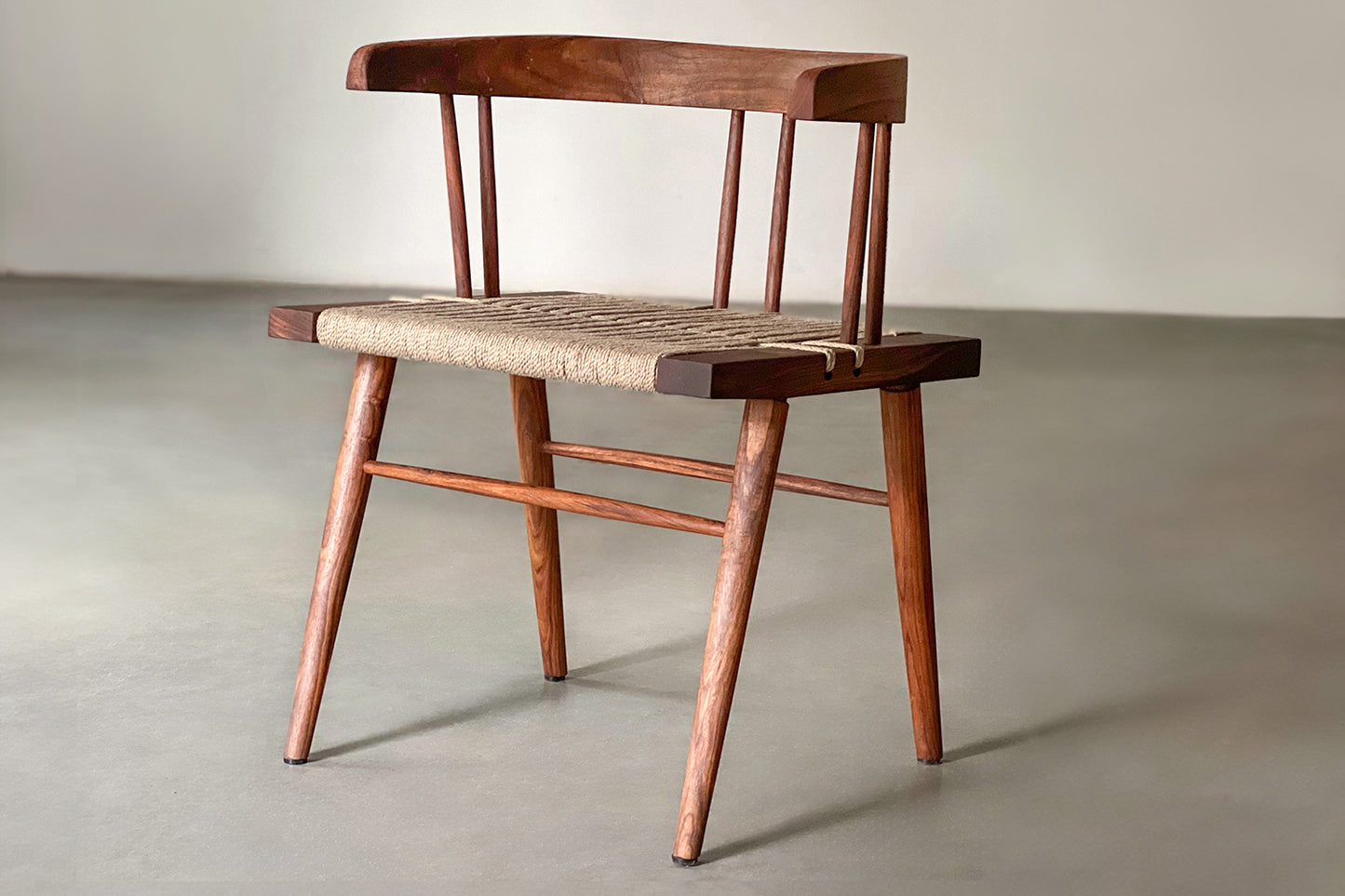 Buy Bengal Jute rosewood chair – solidbench - Main Image