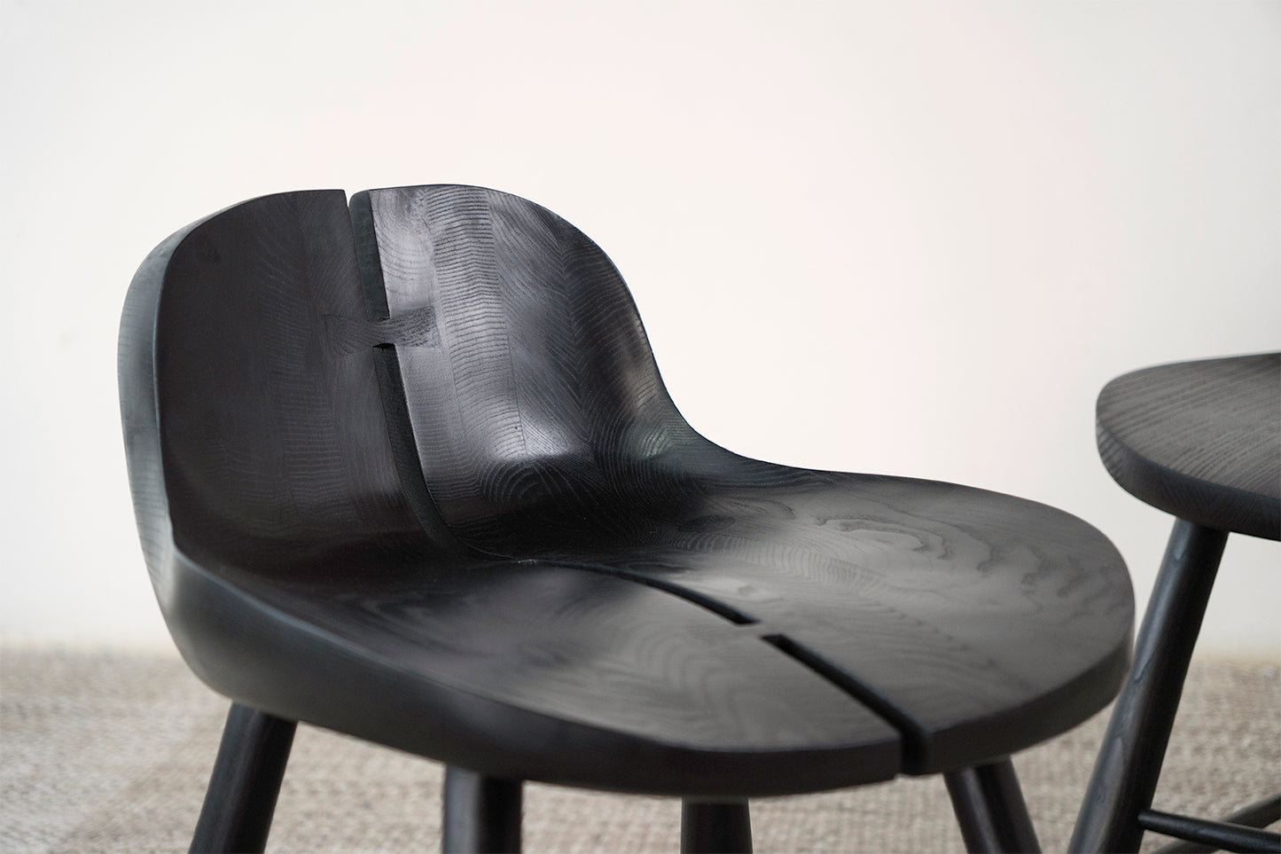 Magnolia Chair- Black Stained White Ash