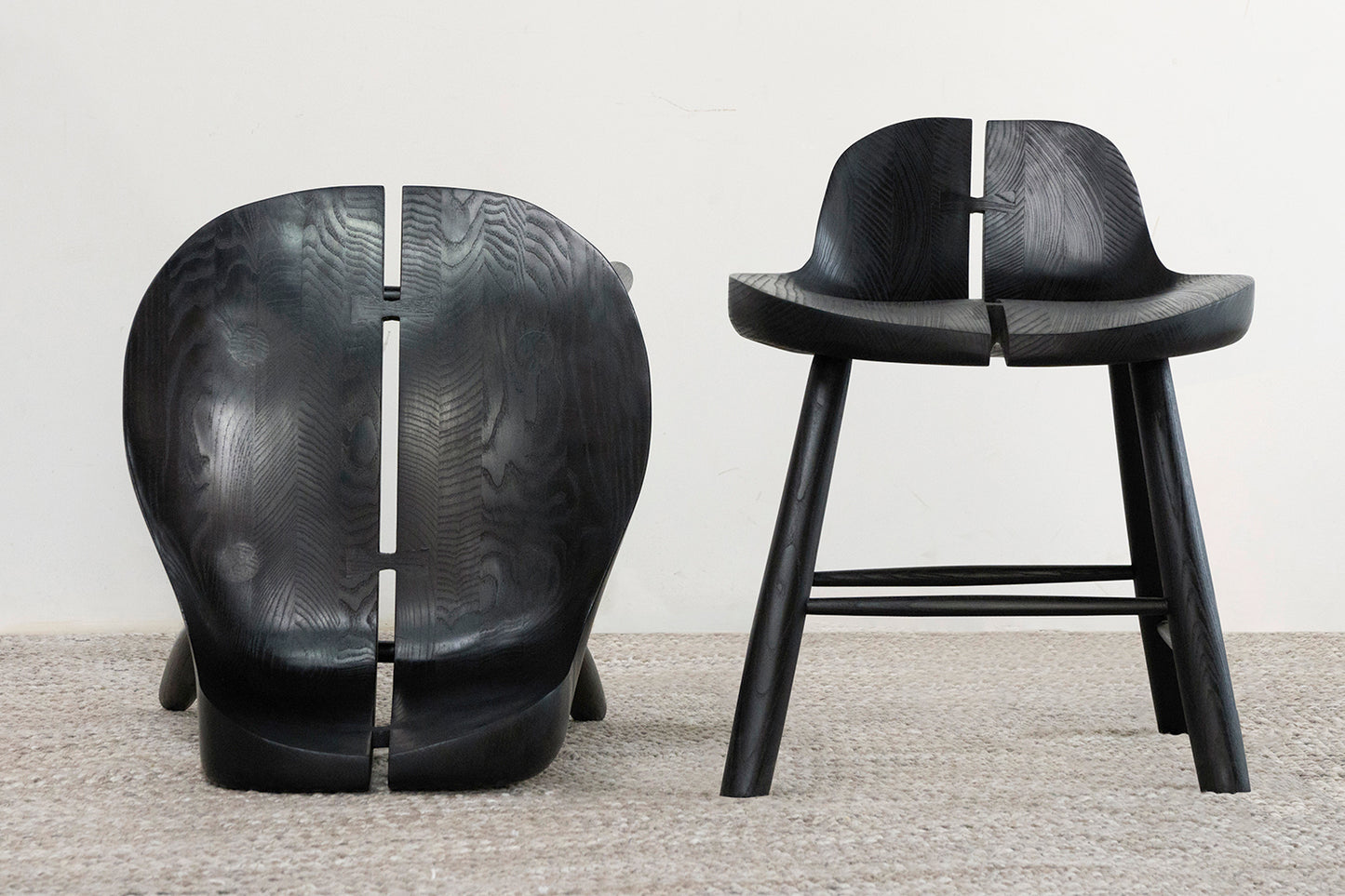 Magnolia Chair- Black Stained White Ash