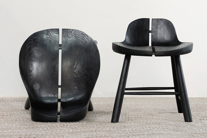 Magnolia Chair- Black Stained White Ash