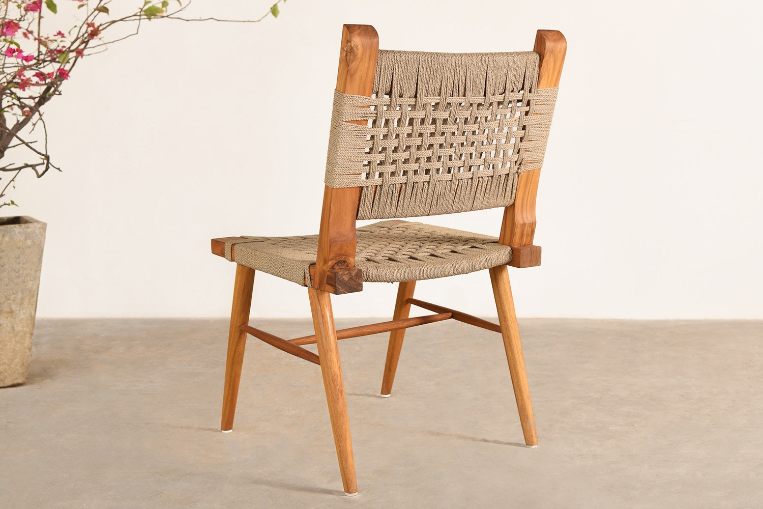 Buy Classic teak Wood Jute Chair – solidbench
