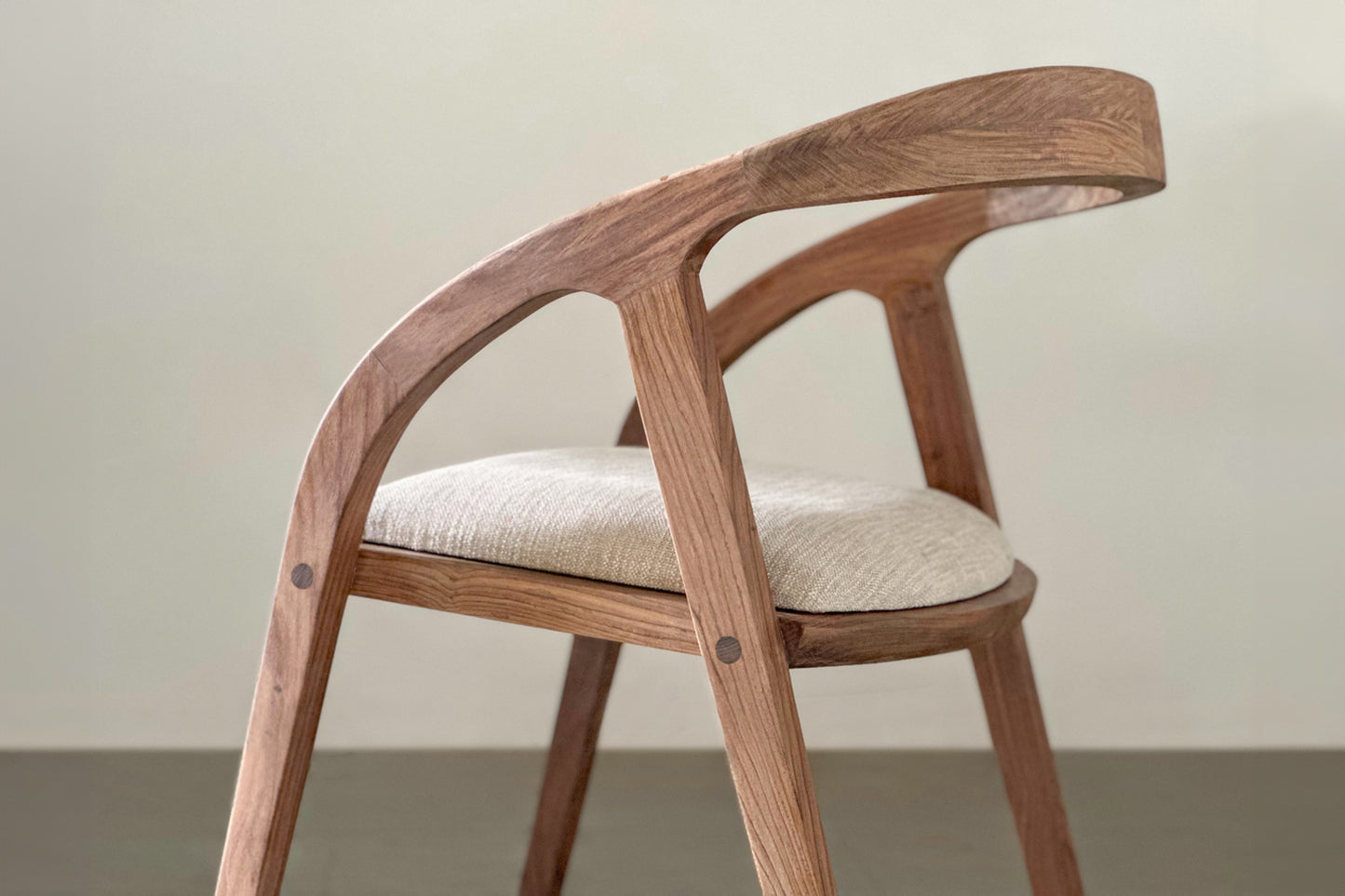 Nora Cushioned Chair - Rosewood