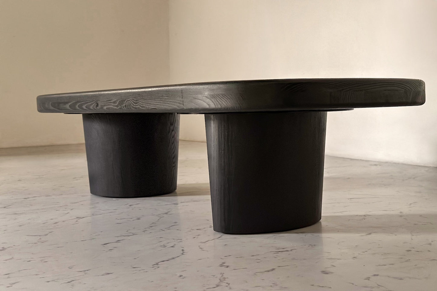 Cassian Coffee Table - Black Stained White Ash