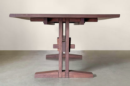 Dais Beat Dining Table - Rosewood with Chocolate Oil