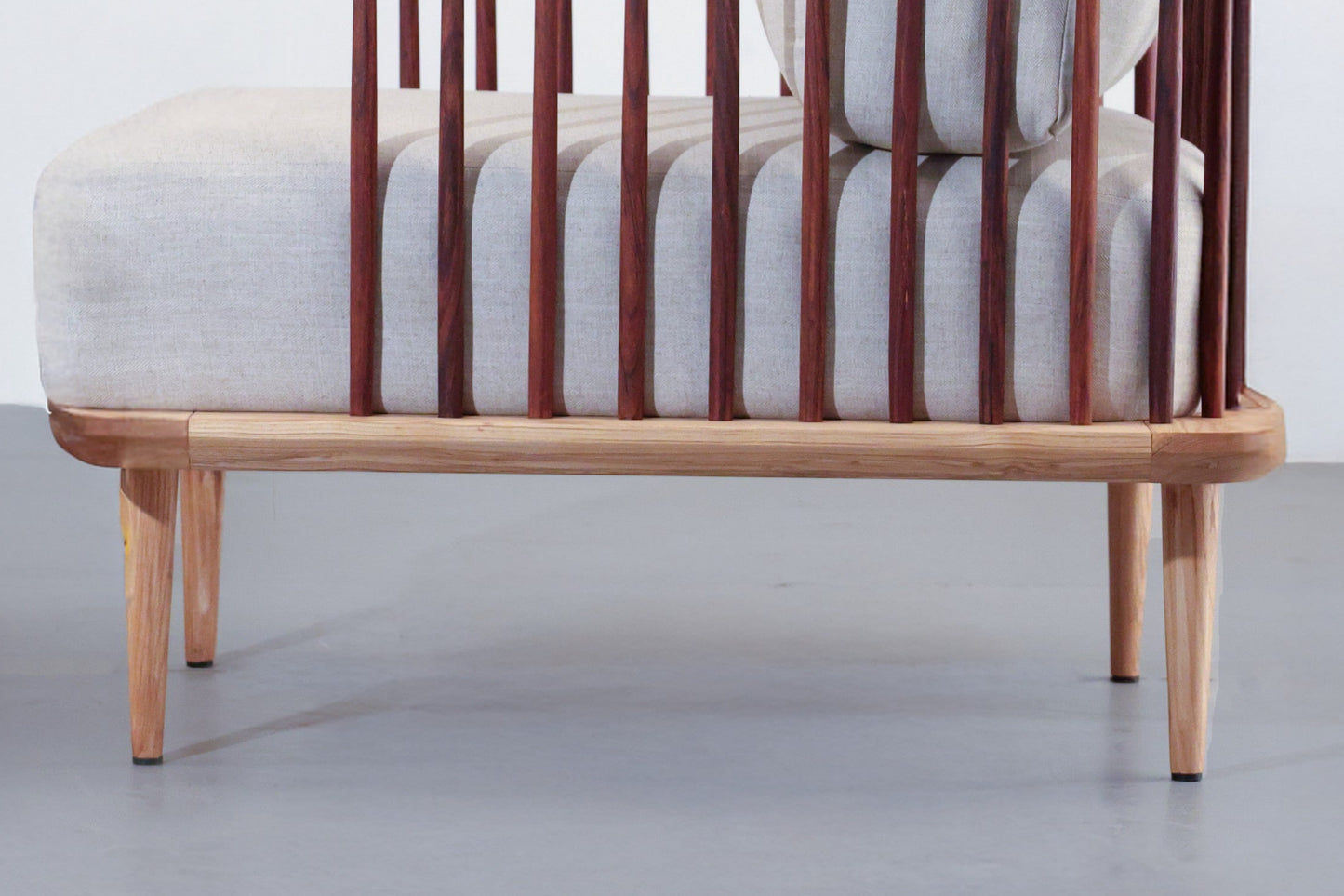 Aiko Single Venti Lounger- White Ash