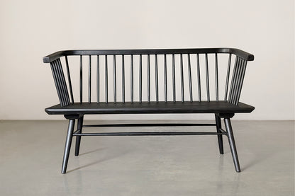 Arco Bench - Black Stained White Ash