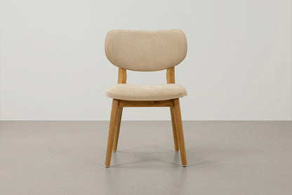 Knox Chair - White Ash - Chocolate Stain