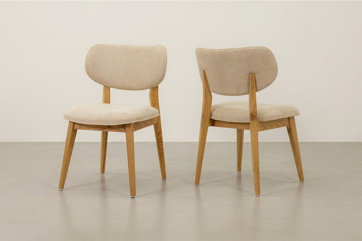 Knox Chair - White Ash - Chocolate Stain
