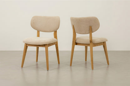 Knox Chair - White Ash - Chocolate Stain