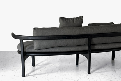 Akira Venti Big Lounger - Black stained white ash