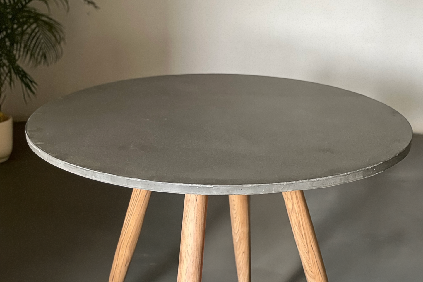 Mandrel Dining Table Concrete - Ashwood Base
