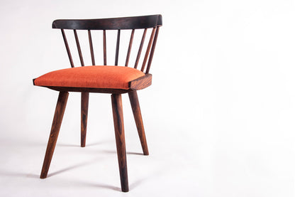 Windsor Low Back Cushioned Chair - Rosewood