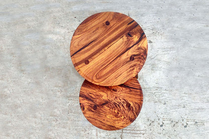 Nested Orbit Side Tables - Rosewood